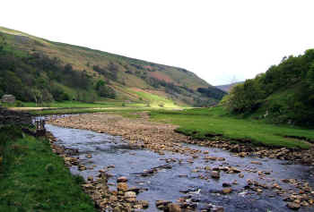 View from Muker Footbridge